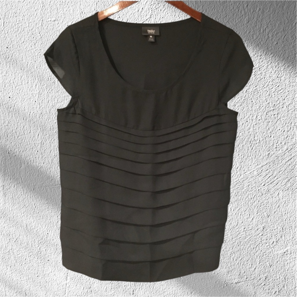 Mossimo Black Blouse Size Medium